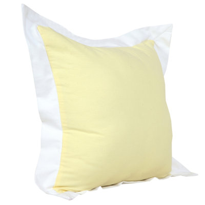 Coussin à fermeture à glissière 100% coton 20 po x 20 po
