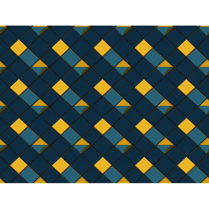 Checkered Shower Curtain Tartan Bathroom Decor Blue, H 84 po x l 70 po