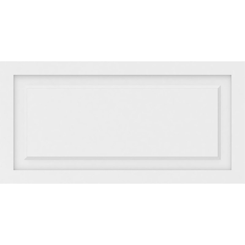 Panneau mural Harrison 3D en blanc, H 18 po x l 36 po x P 0,63 po