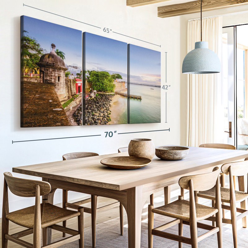 «Coast Of San Juan» sur toile, H 42 po x l 65 po x P 1,25 po