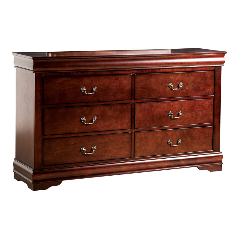 Commode 6 tiroirs Emelinda, Blanc