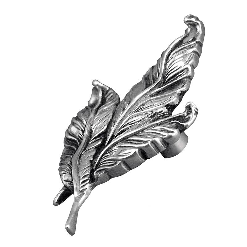 Carlotta Novelty Knob, Antique Silver