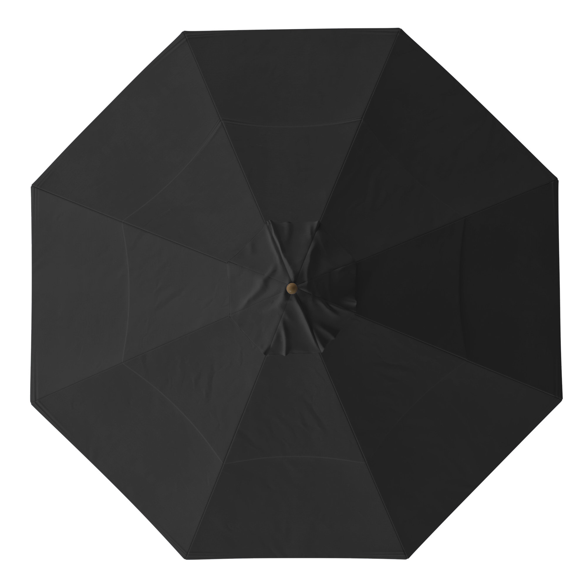 Downtime 132'' Sunbrella® Outdoor Umbrella, Canvas Black Sunbrella® Canvas