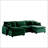 Oversized Modular Cushioned Sofa With Conversible Ottoman