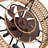 20" Farmhouse Caged Ceiling Fan Featuring A Fabric Style Light Kit And Remote Control