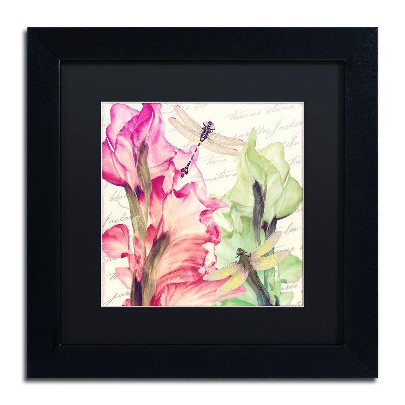 Jadaya «Dragonfly Morning II», impression encadrée, H 11 po x l 14 po x P 0,5 po, Noir