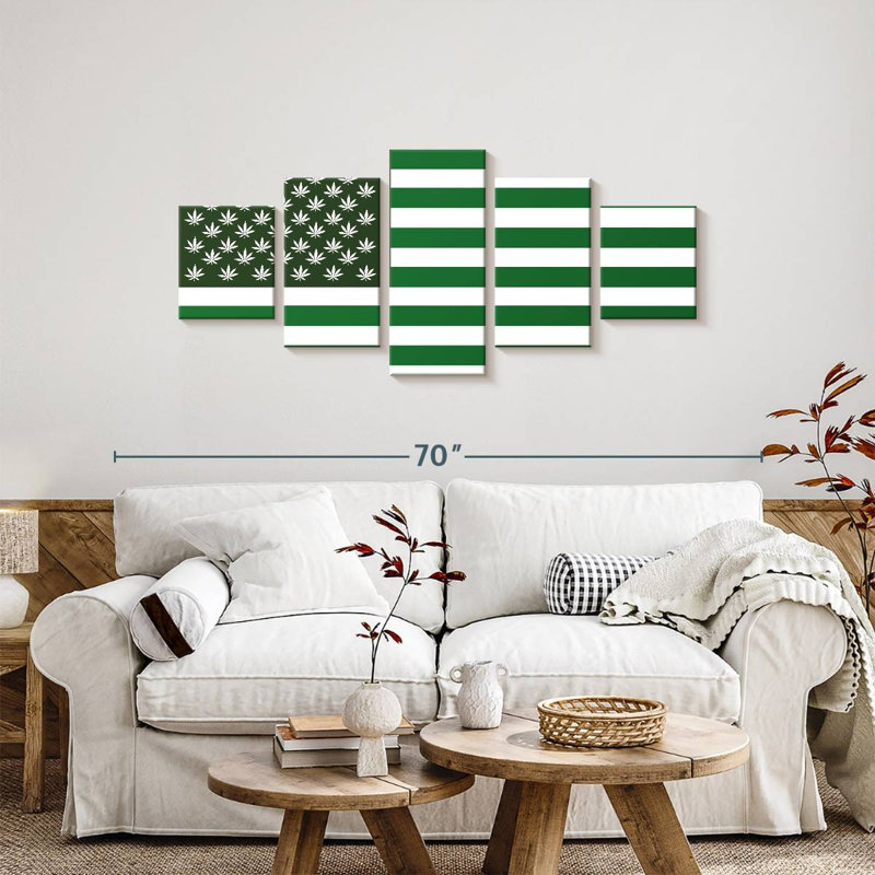 Drapeau vert vert, H 24 po x l 55 po