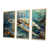 Toile naturelle avec cadre flottant