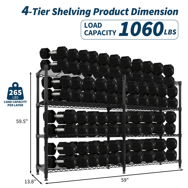 35cm W Steel Storage Rack, 151.1cm H x 35cm W x 150cm D