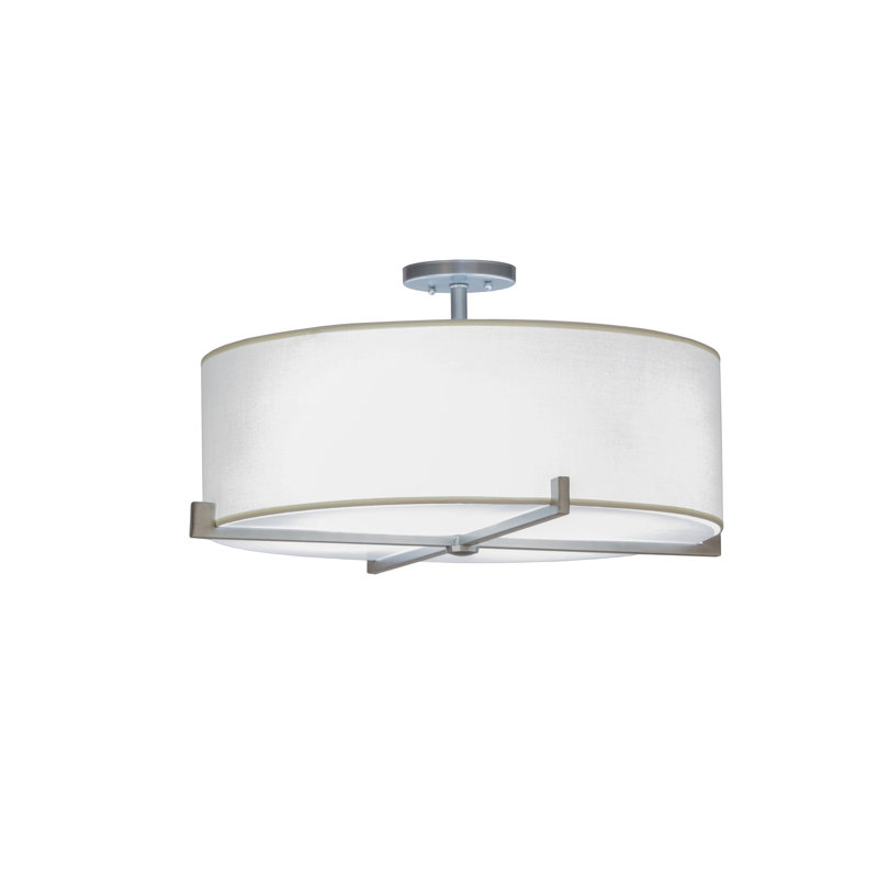 Greenbriar Oak 4 - Light Chandelier, 12" H x 24" W x 24" D