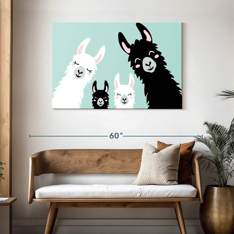 Lamas amusants Brampt, H 30 po x l 45 po