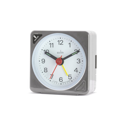Ingot Alarm Tabletop Clock in Silver