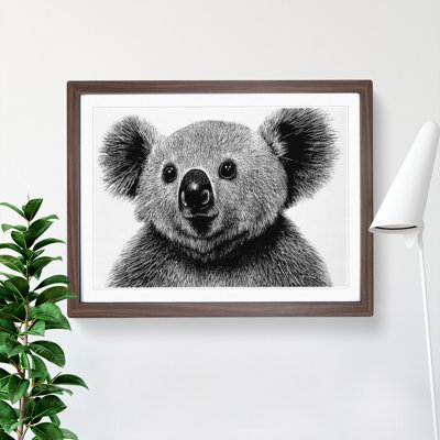 Monochrome Koala Bear Vol.5 - Framed Print