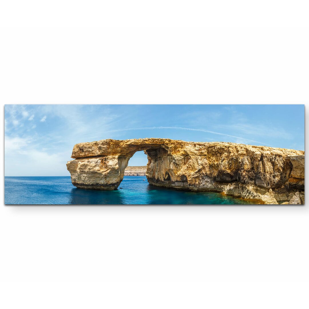 Leinwandbild Felsentor Azure Window auf Malta