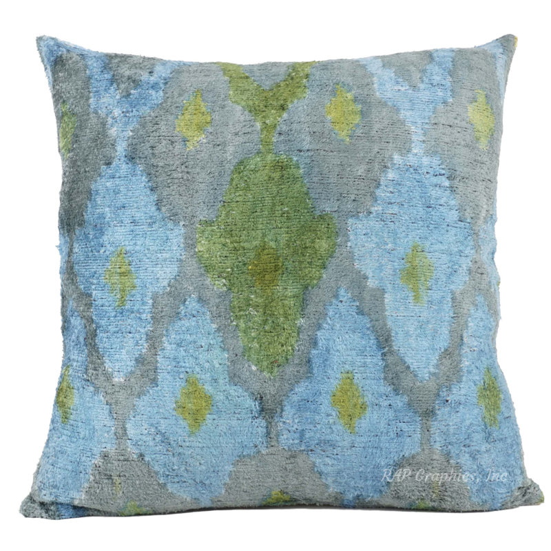 Housse et insert de coussin en velours de soie Praya