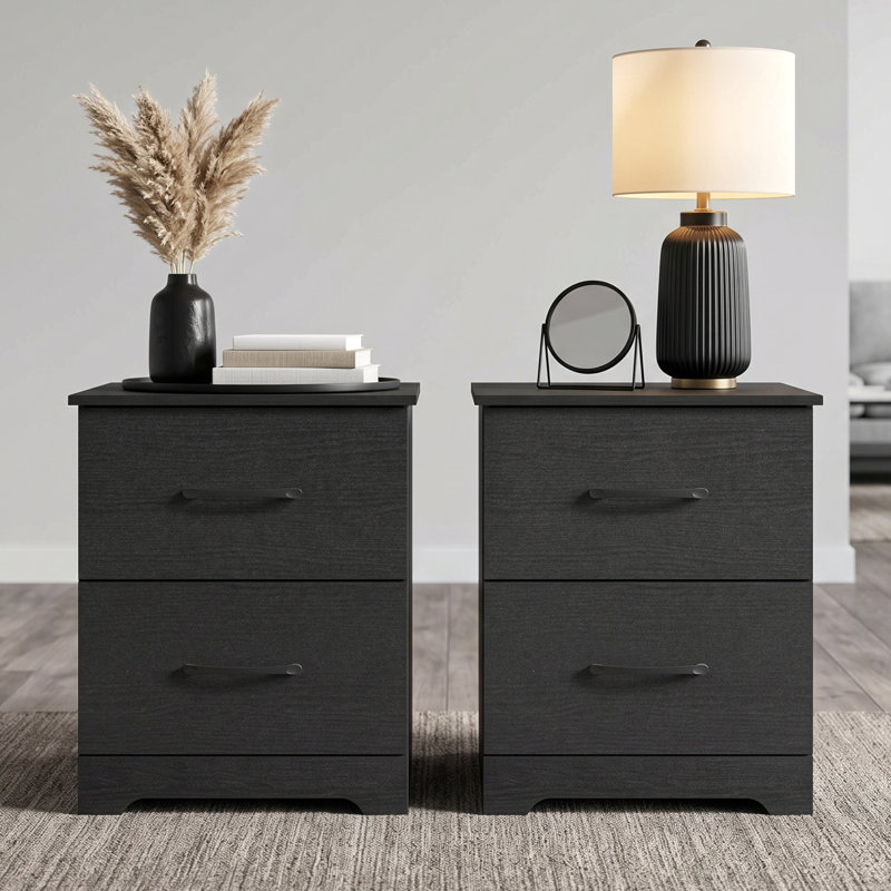 Arkia Bedroom Set, Black Oak