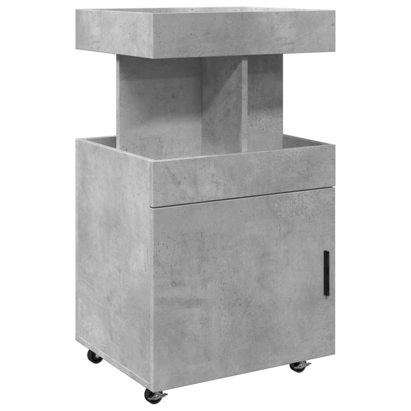 Shuan 50 cm Mini Bar Cabinet, Concrete Grey