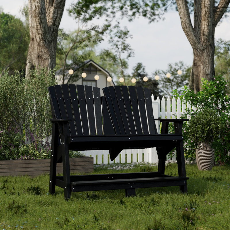 Heritage Double High Adirondack, Black