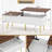 Lift Top Coffee Table w/ Split Top & 2 Hidden Compartments Tapered Metal Legs-1220208424
