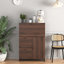 Armoire de bureau, avec tiroir de rangement et tablettes, bureau pliable, idéal pour la maison, le bureau, les petits espaces