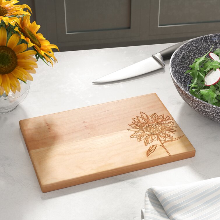 Sunflower cutting board / serving board