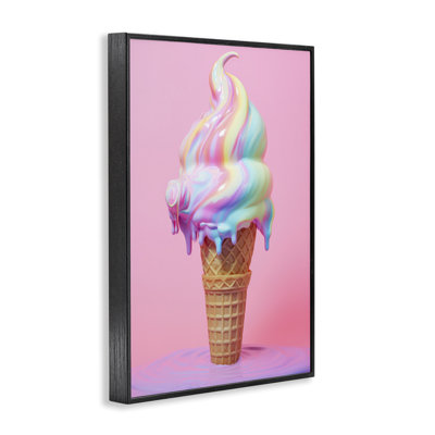 Dripping Pastel Ice Cream, art de la giclée encadrée par Raymond Powers