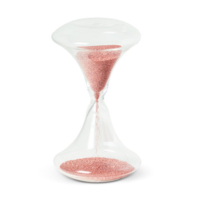 Kater Handmade Glass Hourglass Decorative Object