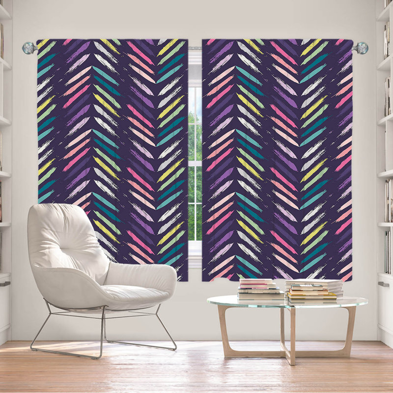 Paire de rideaux obscurcissant en polyester Rosanella, L 40 po x L 61 po