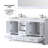 Espresso Double Bath Vanity 60 in. W x 22 in. D, Cultured Marble Top, and 58 in. Mirror-1741101774
