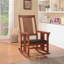 Chaise berçante Drouin avec dossier à lattes