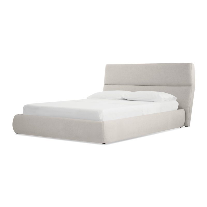 Lit plateforme tapissier Lunar, Très grand