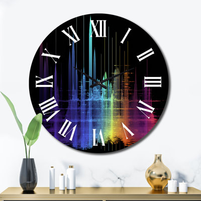 Horloge murale Sounds Of The Waves Spectogram I
