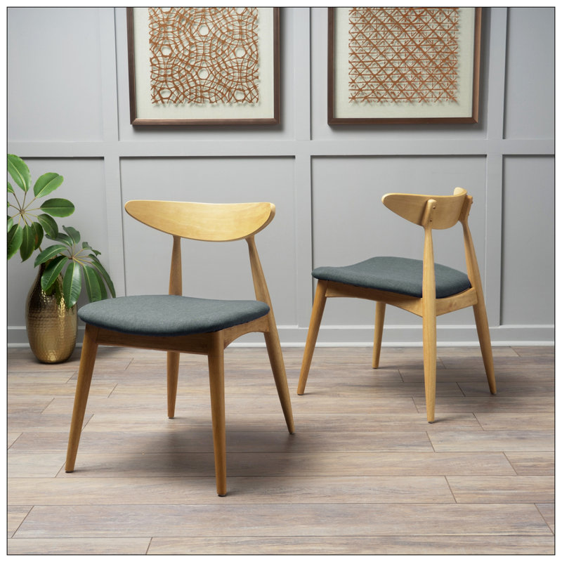 Chaise d'appoint rembourrée Drumnadrough, Gris, Beige