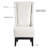 High-Back Velvet Wingback Accent Chair with Diamond Stitching and Birch Wood Legs-2090411898