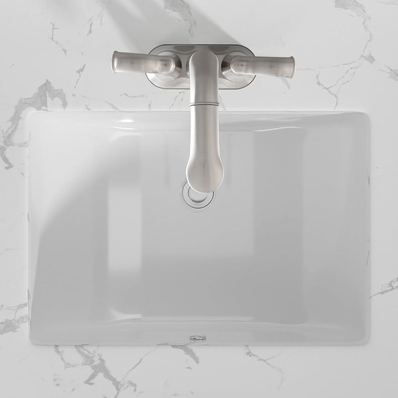 Lavabo de salle de bain en céramique Pure White