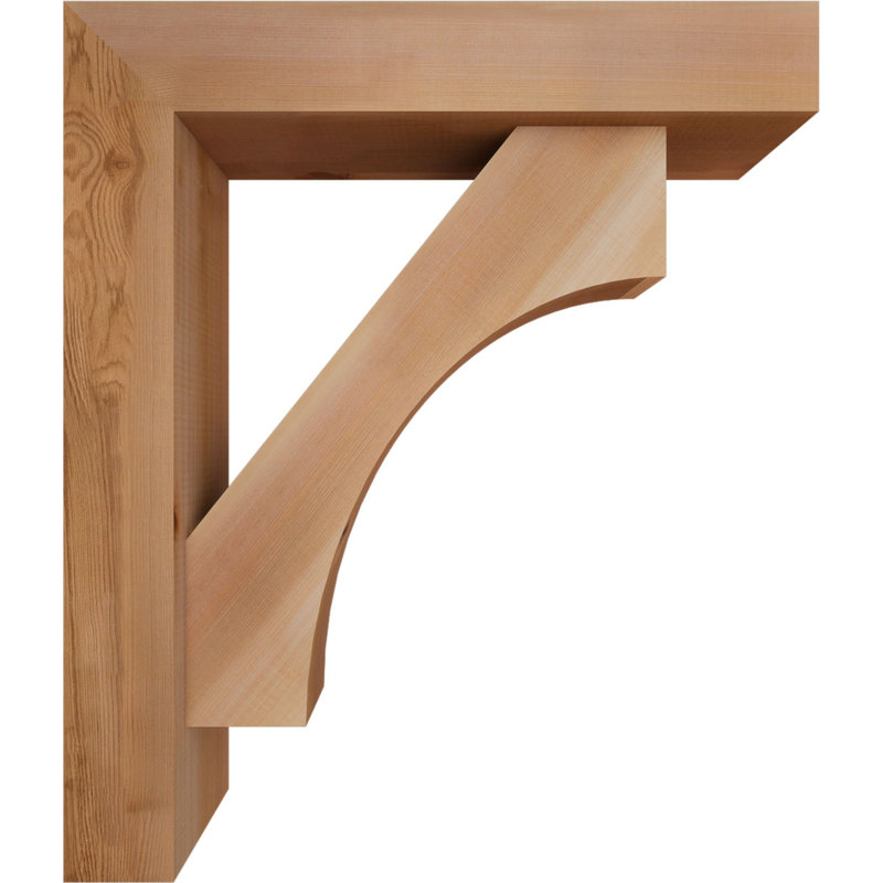 Support Westlake Block avec support décalé, 28 x 24, Cèdre rouge occidental de l 5 1/2 po (lisse)