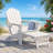 HDPE Foldable Adirondack Rocking Chairs with Retractable Ottoman-765421359