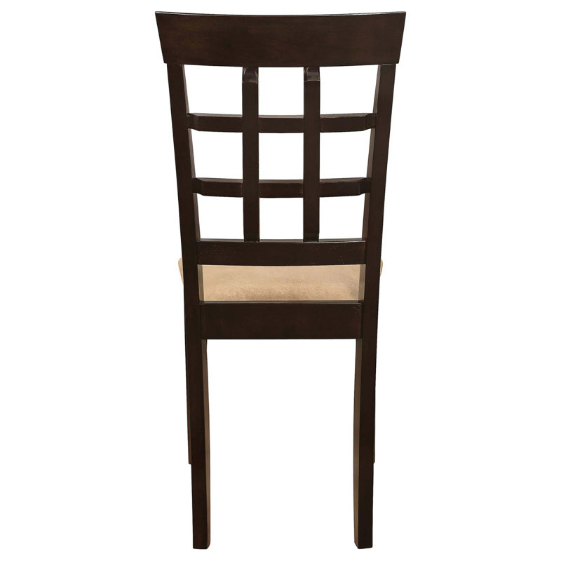 Chaise de salle à manger à dossier treillis (ensemble de 2)