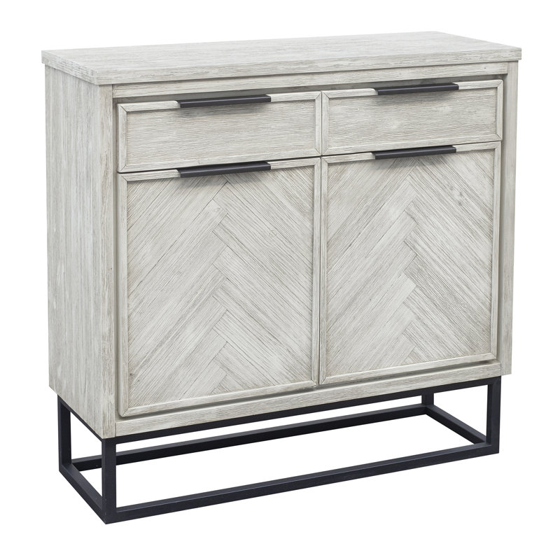 Oak Brook 2 Door/2 Drawer Cabinet In White Oak