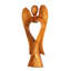 Harjit 12 sculpture en bois faite à la main abstraite statue ange de l'amour cadeau Art Home Decor Figurine Accent œuvre d'art sculptée à la main