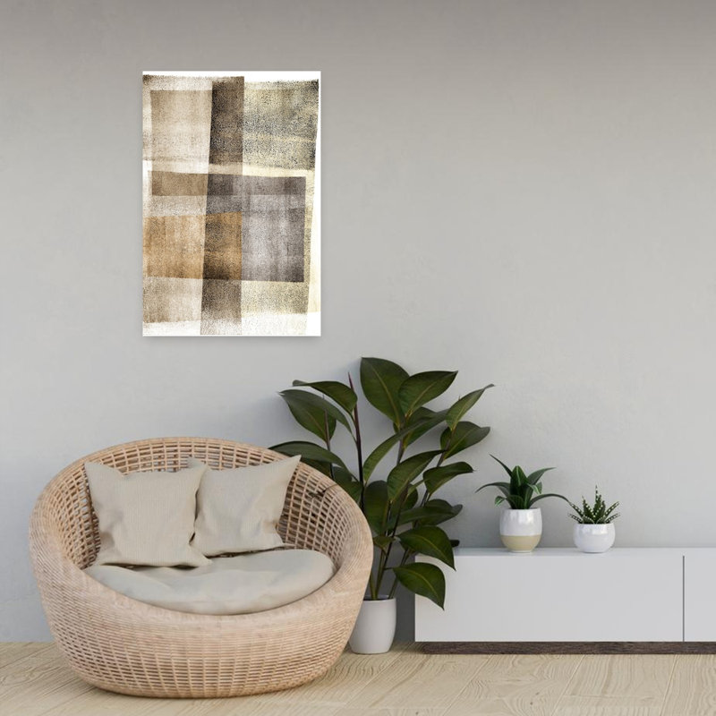 Contemporary Art Abstract Contemporary Geometric Wall Art by Alexandra Weise - Wrapped Canvas Print, 60.96 cm H x 40.64 cm W