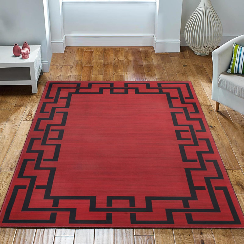 Oriental Machine Tufted Shag Area Rug, Rectangle 120 x 170 cm