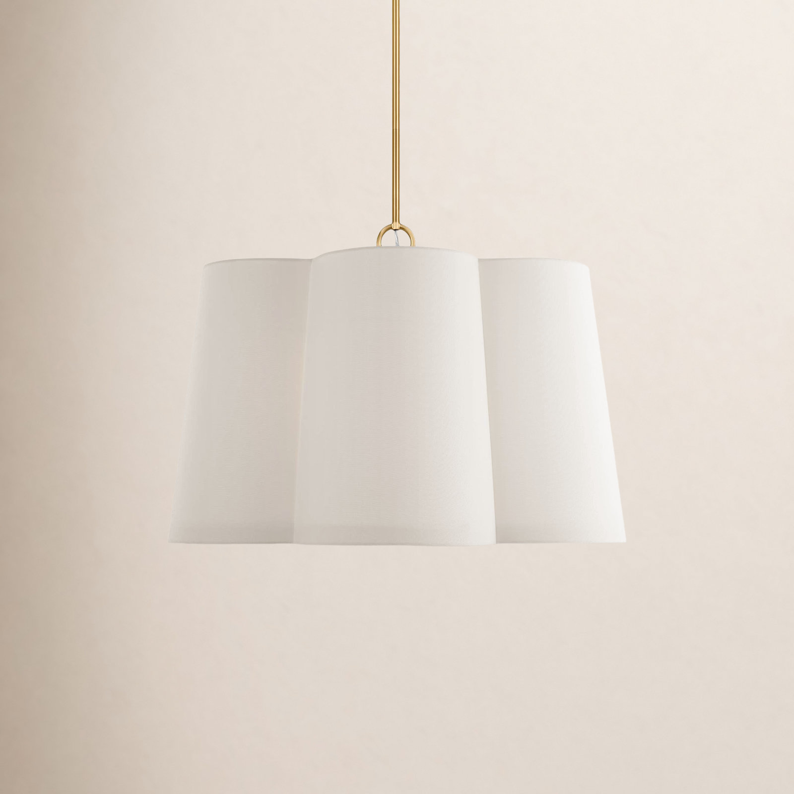 Rex 3 - Light Medium Hanging Shade Burnished Brass, 24" H x 28" W x 28" D, 4