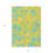 3' X 5' Yellow And Aqua Floral Washable Indoor Outdoor Area Rug