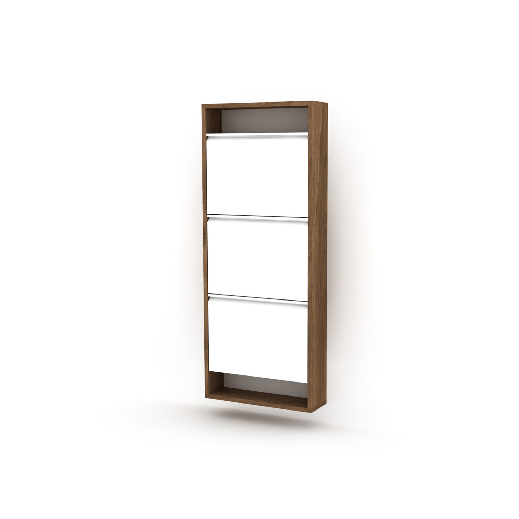 Latitude Run® Hide 3 Tier Wood Frame Shoe Storage | Wayfair