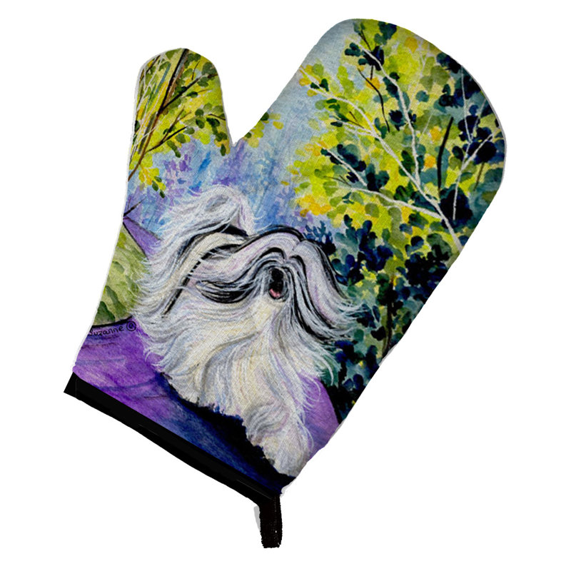 Caroline's Treasures Tibetan Terrier Polyester Oven Mitt