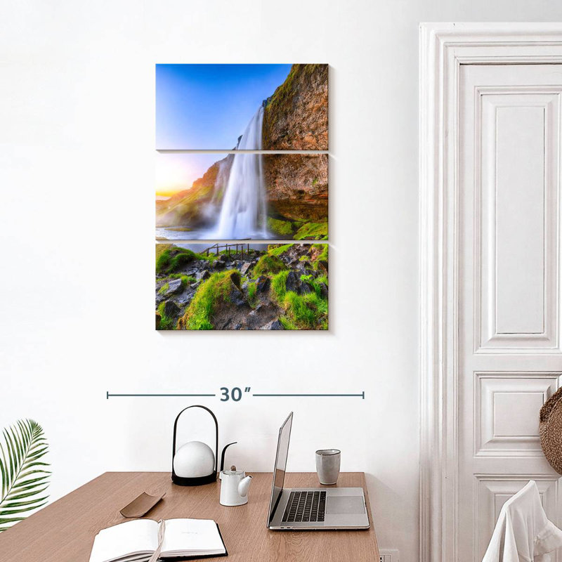 Kerrick Islandais Seljalandsfoss Falls, H 32 po x l 20 po
