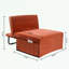 Chaise longue en velours côtelé moderne avec dossier inclinable-2142872247