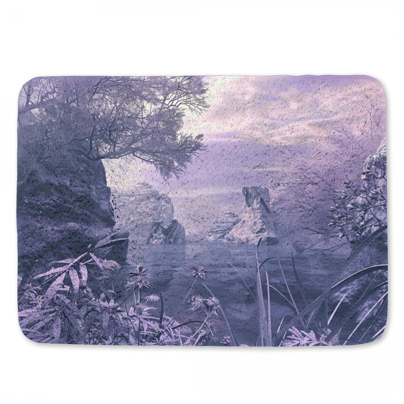 Tapis de bain Tranquil Lake Nature, L 21 po x L 34 po