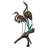 Two Herons on a Log Cast Bronze Garden Statue